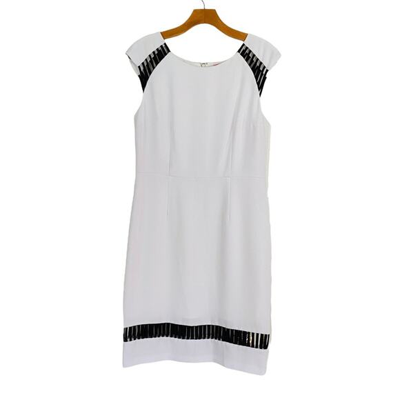 Catherine Malandrino Olivia White & Black Dress | Business | Size 6 - Picture 3 of 10